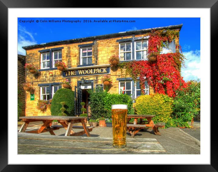 Cheers From The Woolpack Emmerdale. Framed Mounted Print by Colin Williams Photography