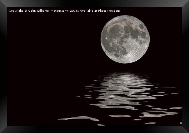 Rising Supermoon Framed Print by Colin Williams Photography
