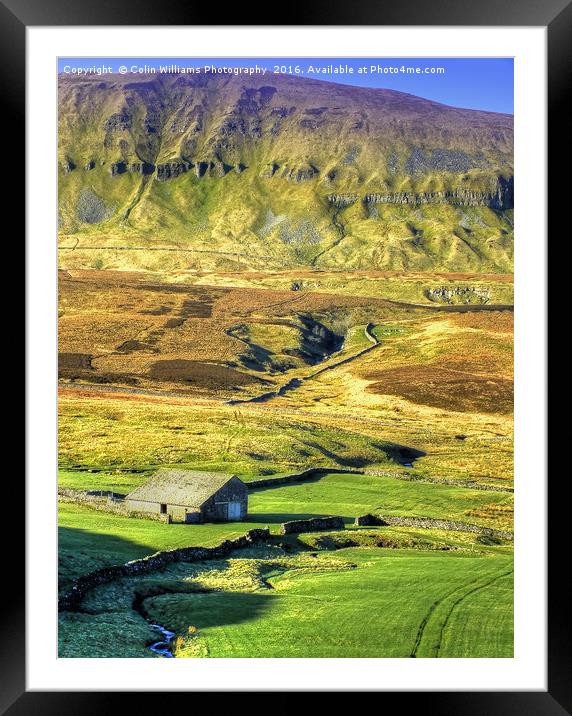 Pen-y-ghent North Yorkshire - 1 Framed Mounted Print by Colin Williams Photography