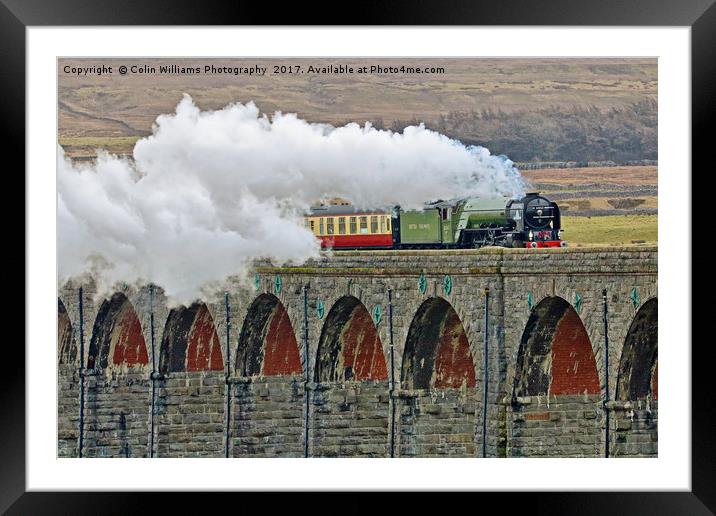 Tornado At The Ribblehead Viaduct - 2 Framed Mounted Print by Colin Williams Photography