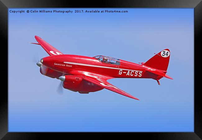 The Shuttleworth DH88 COMET -1 Framed Print by Colin Williams Photography