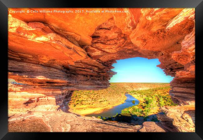 Natures Window Kalbarri National Park  3 Framed Print by Colin Williams Photography
