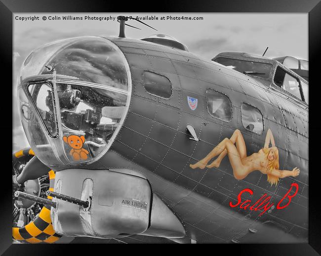 Memphis Belle Known as Sally B - 2 Framed Print by Colin Williams Photography