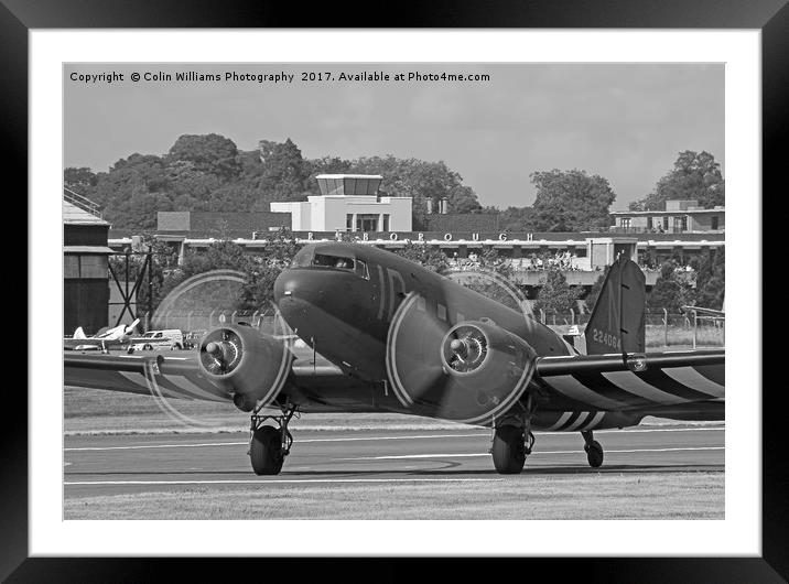 DC3 Take Off Farnborough 2014 Framed Mounted Print by Colin Williams Photography