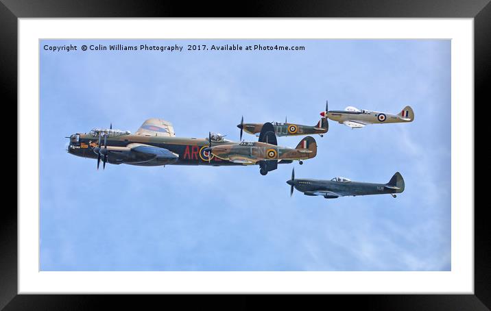 The Battle Of Britain Memorial Flight - RIAT 2 Framed Mounted Print by Colin Williams Photography