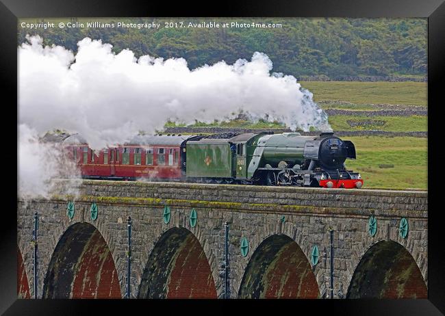 Flying Scotsman At The Ribblehead Viaduct 2 Framed Print by Colin Williams Photography