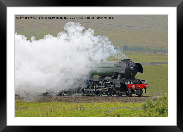 Flying Scotsman At The Ribblehead Viaduct 3 Framed Mounted Print by Colin Williams Photography