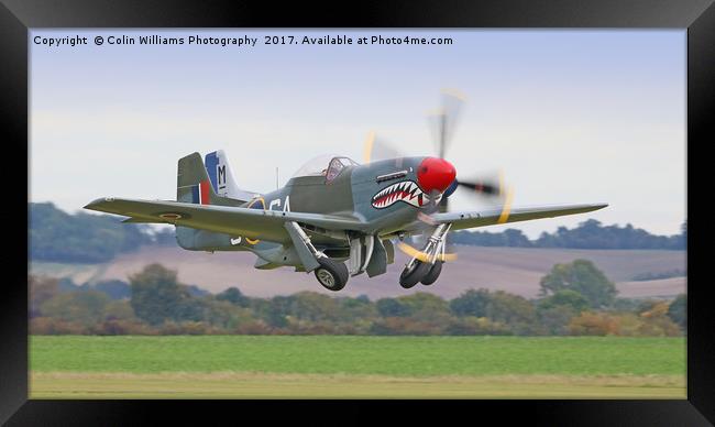Mustang Scramble - Duxford 2 Framed Print by Colin Williams Photography