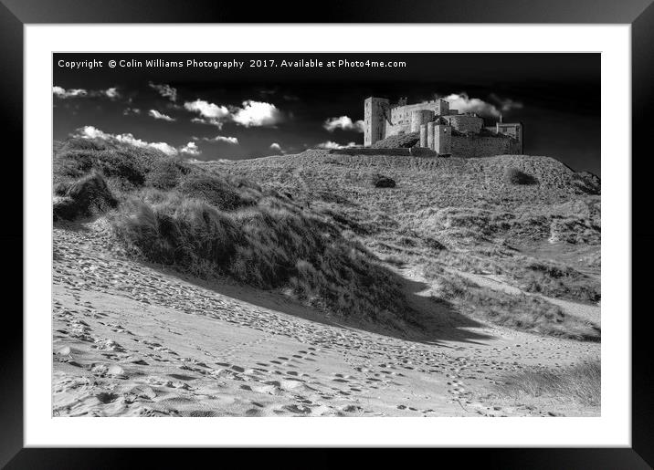 Bamburgh Castle 2 BW Framed Mounted Print by Colin Williams Photography