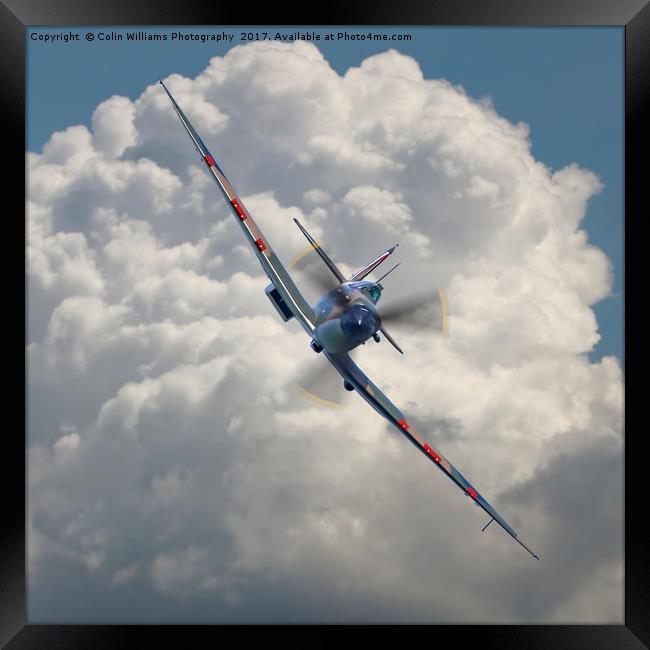 Spitfire in the Clouds Framed Print by Colin Williams Photography