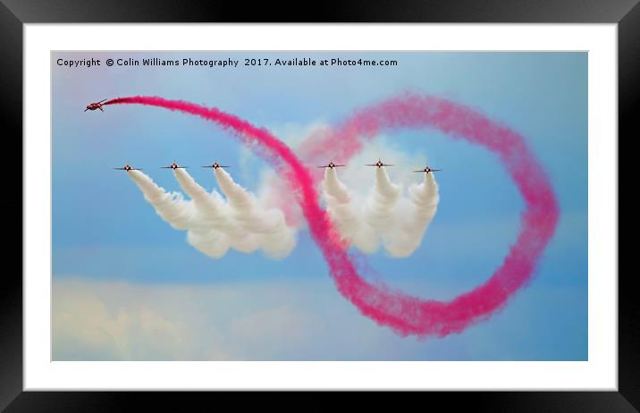 The Red Arrows At Flying Legends 2 Framed Mounted Print by Colin Williams Photography