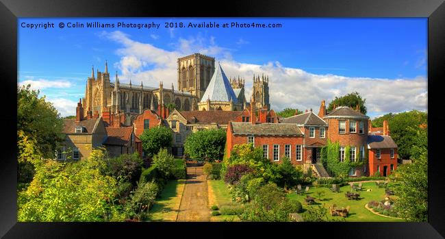 York Minster from The Roman Walls Framed Print by Colin Williams Photography