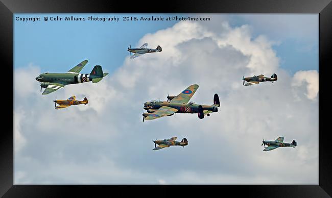 The Battle Of Britain Memorial Flight  RIAT 2018 1 Framed Print by Colin Williams Photography