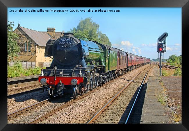 The Flying Scotsman At Church Fenton 2 Framed Print by Colin Williams Photography