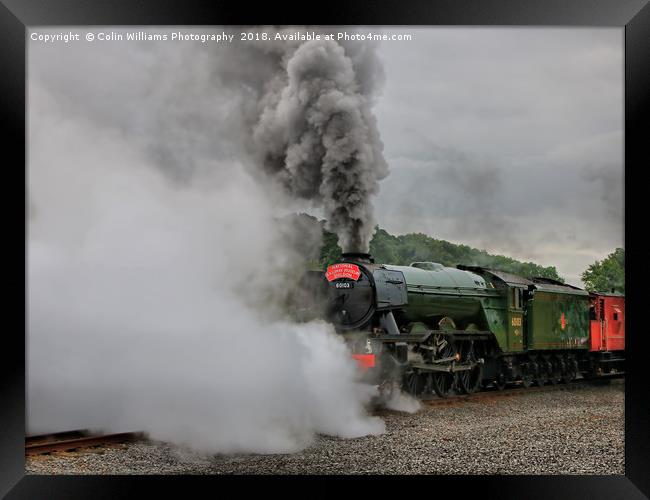 The Flying Scotsman Departs Framed Print by Colin Williams Photography