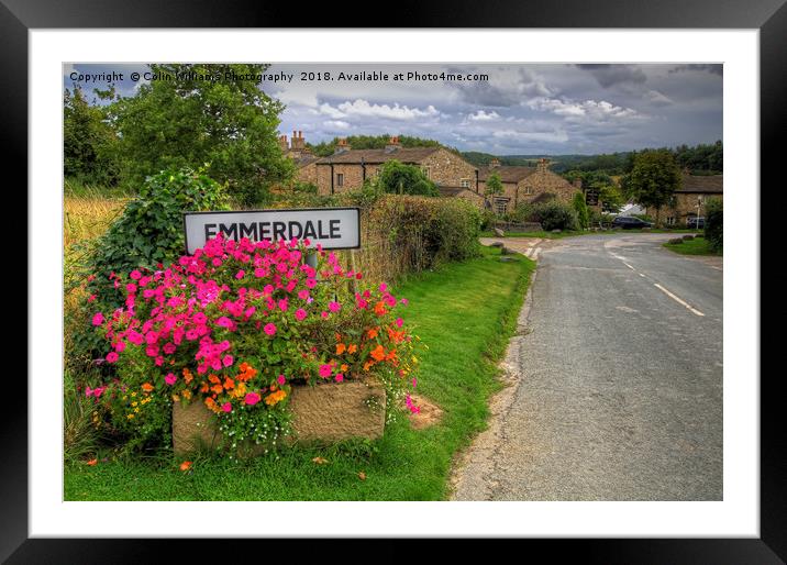 Welcome to Emmerdale Framed Mounted Print by Colin Williams Photography