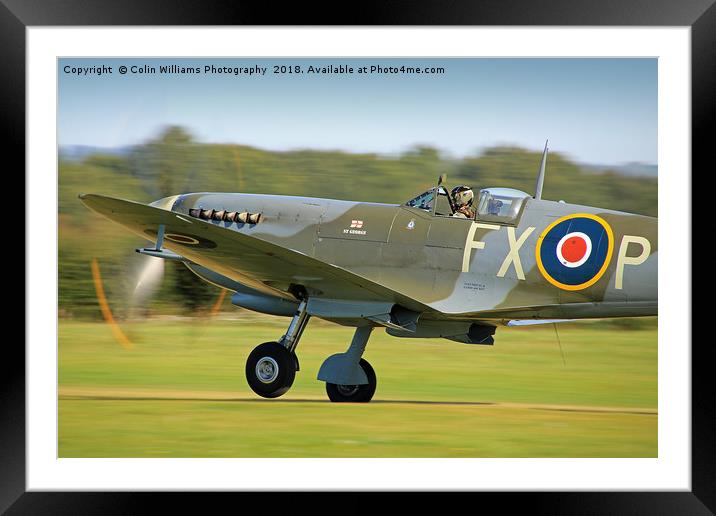 Spitfire Scramble 1 Framed Mounted Print by Colin Williams Photography