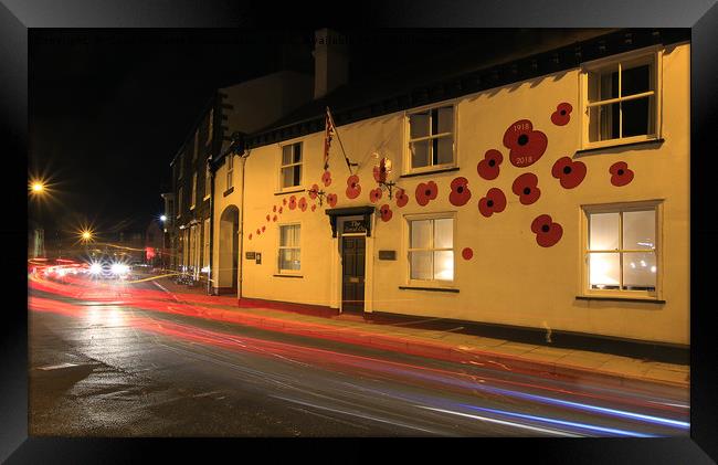 Night at  Knaresborough The Poppy House Framed Print by Colin Williams Photography