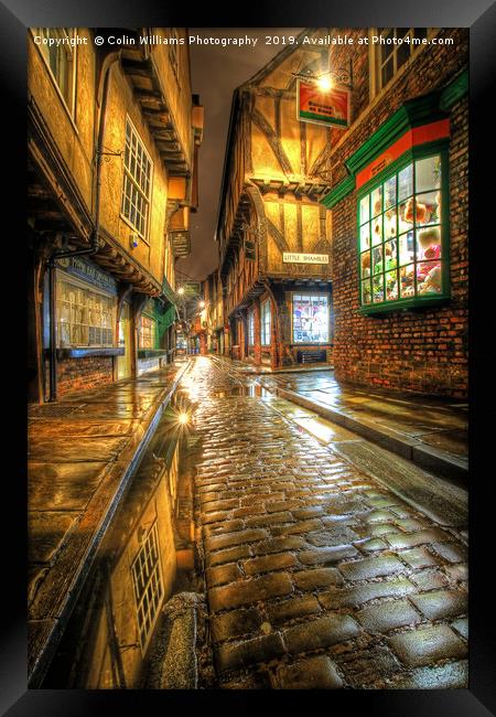 The Shambles At Night 3 Framed Print by Colin Williams Photography