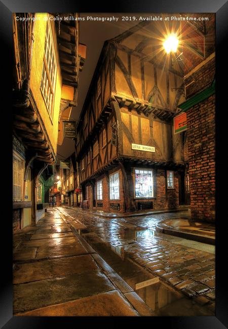 The Shambles At Night 5 Framed Print by Colin Williams Photography