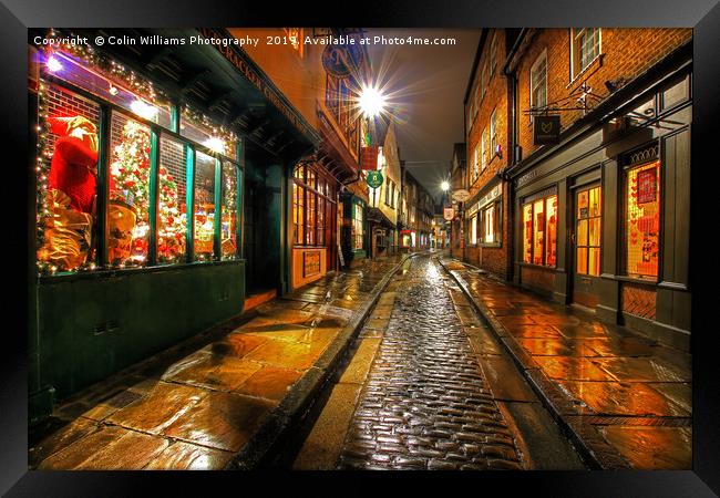 The Shambles At Night 7 Framed Print by Colin Williams Photography