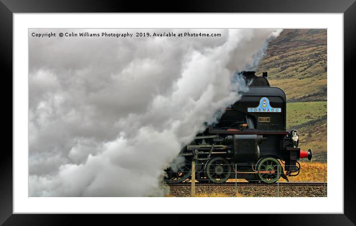 Tornado At The Ribblehead Viaduct - 4 Framed Mounted Print by Colin Williams Photography