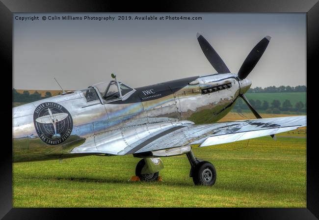 The Silver Spitfire 2 Framed Print by Colin Williams Photography