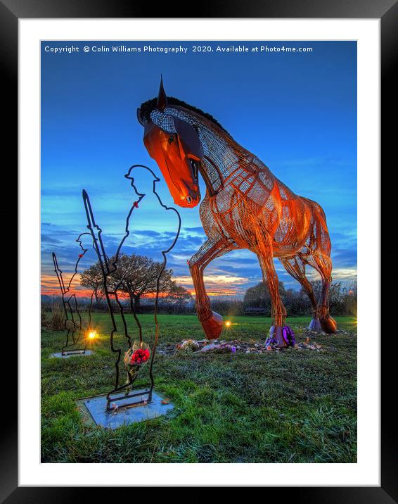The Featherstone War Horse - 2 Framed Mounted Print by Colin Williams Photography