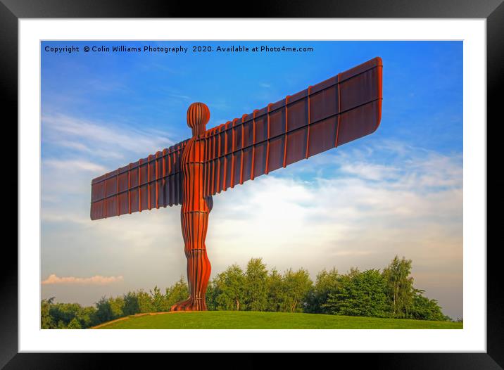 The Angel of the North  3 Framed Mounted Print by Colin Williams Photography
