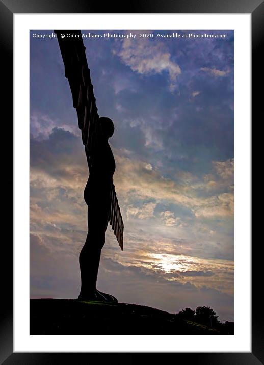 The Angel of the North  4 Framed Mounted Print by Colin Williams Photography