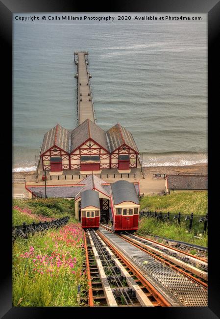  Saltburn Cliff Tramway Framed Print by Colin Williams Photography