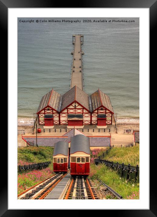 Saltburn Cliff Tramway 2 Framed Mounted Print by Colin Williams Photography