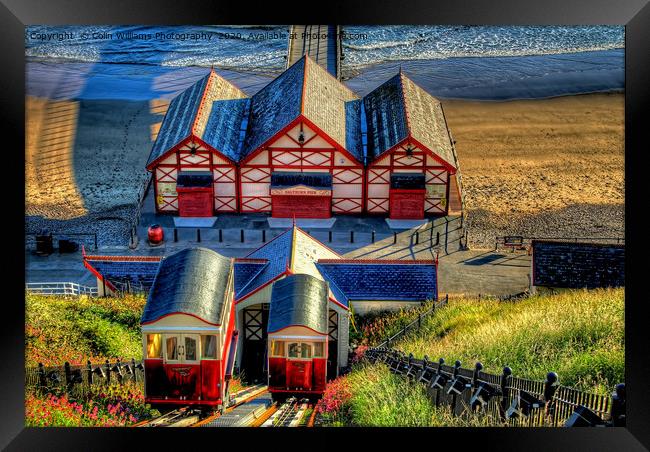 Saltburn Cliff Tramway 4 Framed Print by Colin Williams Photography
