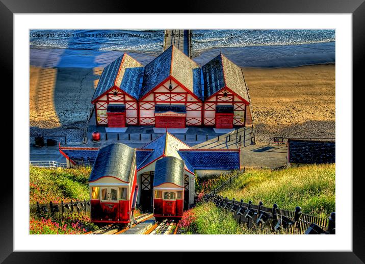 Saltburn Cliff Tramway 4 Framed Mounted Print by Colin Williams Photography
