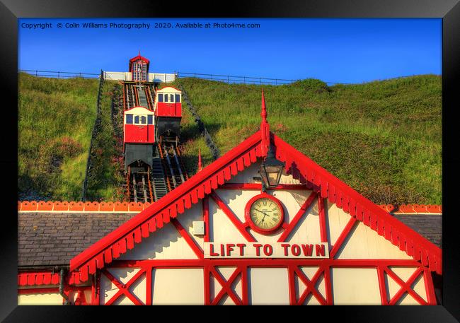 Saltburn Cliff Tramway 6 Framed Print by Colin Williams Photography