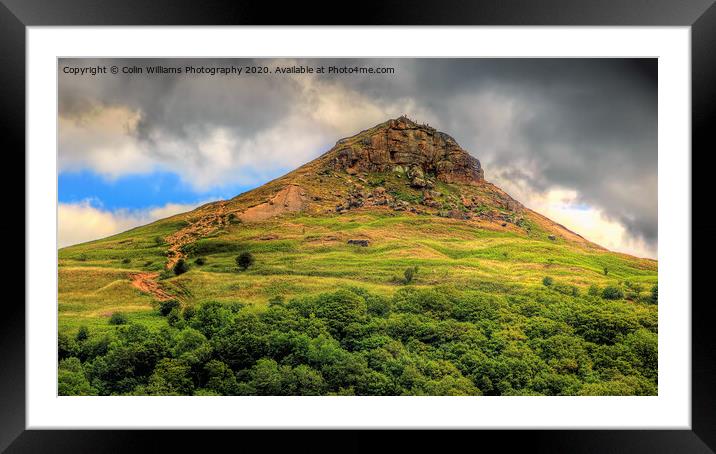 Roseberry Topping North Yorkshire. Framed Mounted Print by Colin Williams Photography