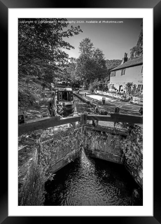 The Rochdale Canal at Hebden Bridge Framed Mounted Print by Colin Williams Photography