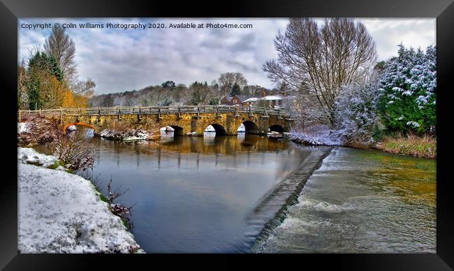 Tilford In The Snow Framed Print by Colin Williams Photography