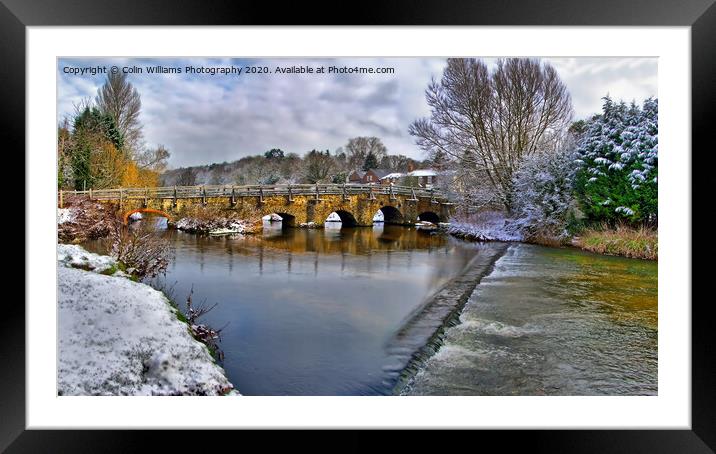 Tilford In The Snow Framed Mounted Print by Colin Williams Photography