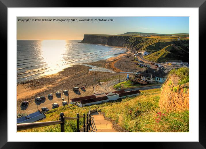 The Path down to Saltburn Bay Framed Mounted Print by Colin Williams Photography