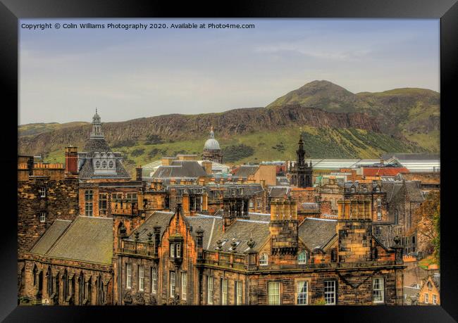 The View From Edinburgh Castle Framed Print by Colin Williams Photography