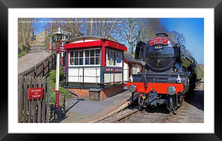 The flying Scotsman on the  KWVR - 4 Framed Mounted Print by Colin Williams Photography