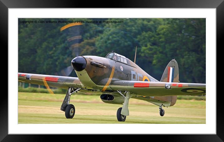 Hawker Hurricane Framed Mounted Print by Colin Williams Photography