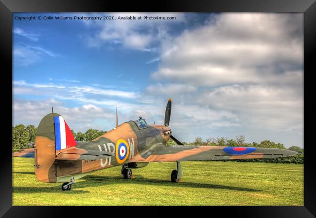 Hawker Hurricane at The Shuttleworth Airshow 2 Framed Print by Colin Williams Photography