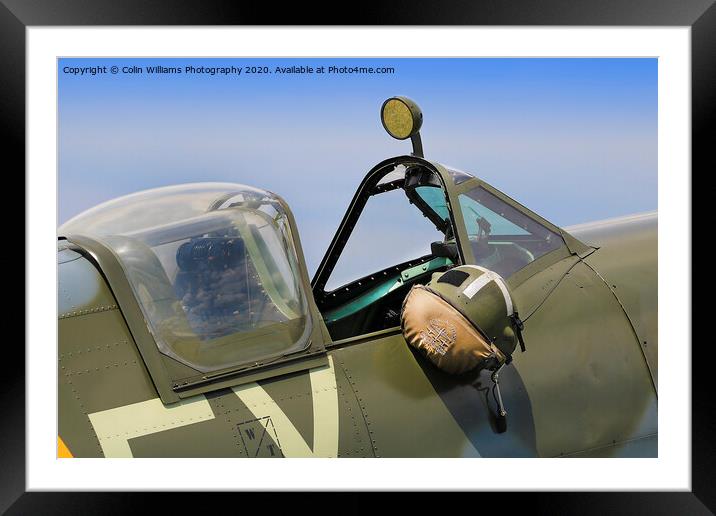 Spitfire Cockpit 3 Framed Mounted Print by Colin Williams Photography