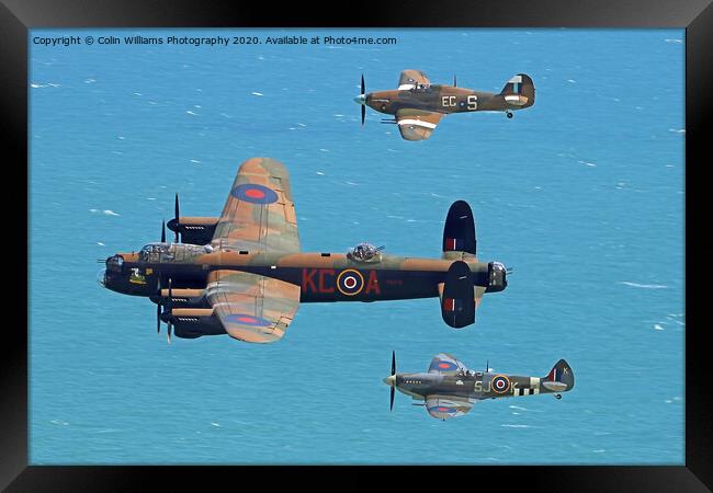 Battle of Britain Memorial Flight Eastbourne  3 Framed Print by Colin Williams Photography