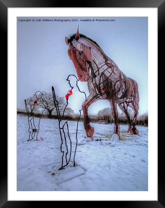The Featherstone War Horse - 4 Framed Mounted Print by Colin Williams Photography