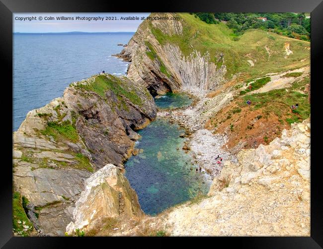 Stair Hole and Lulworth Cove 2 Framed Print by Colin Williams Photography