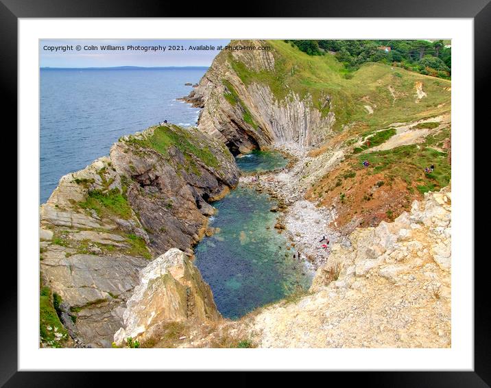Stair Hole and Lulworth Cove 2 Framed Mounted Print by Colin Williams Photography