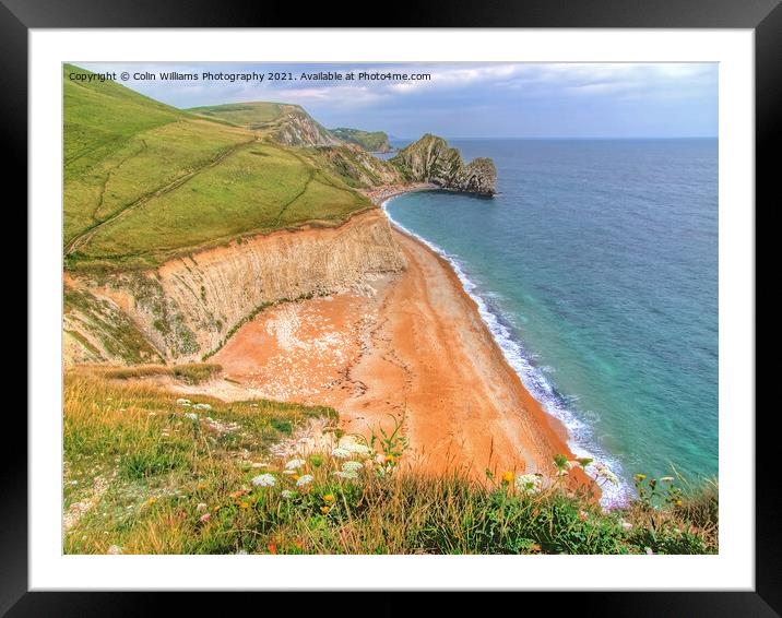Durdle Door Dorset. Framed Mounted Print by Colin Williams Photography